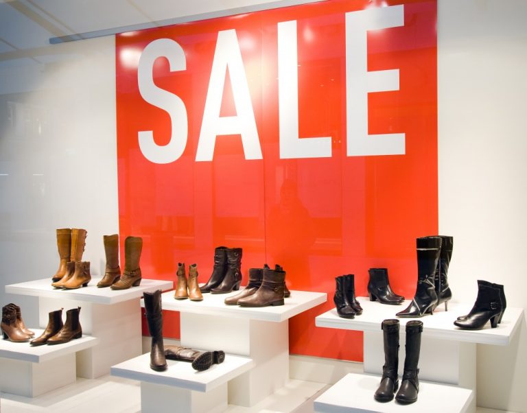 boots on display